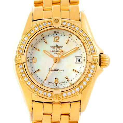 yellow-gold breitling women& 39|breitling watches for women.